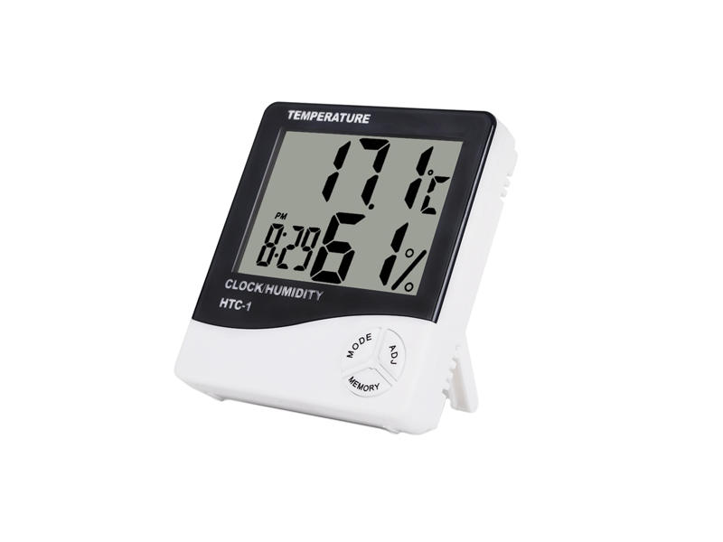 Indoor Room Digital Temperature Humidity Meter and Clock